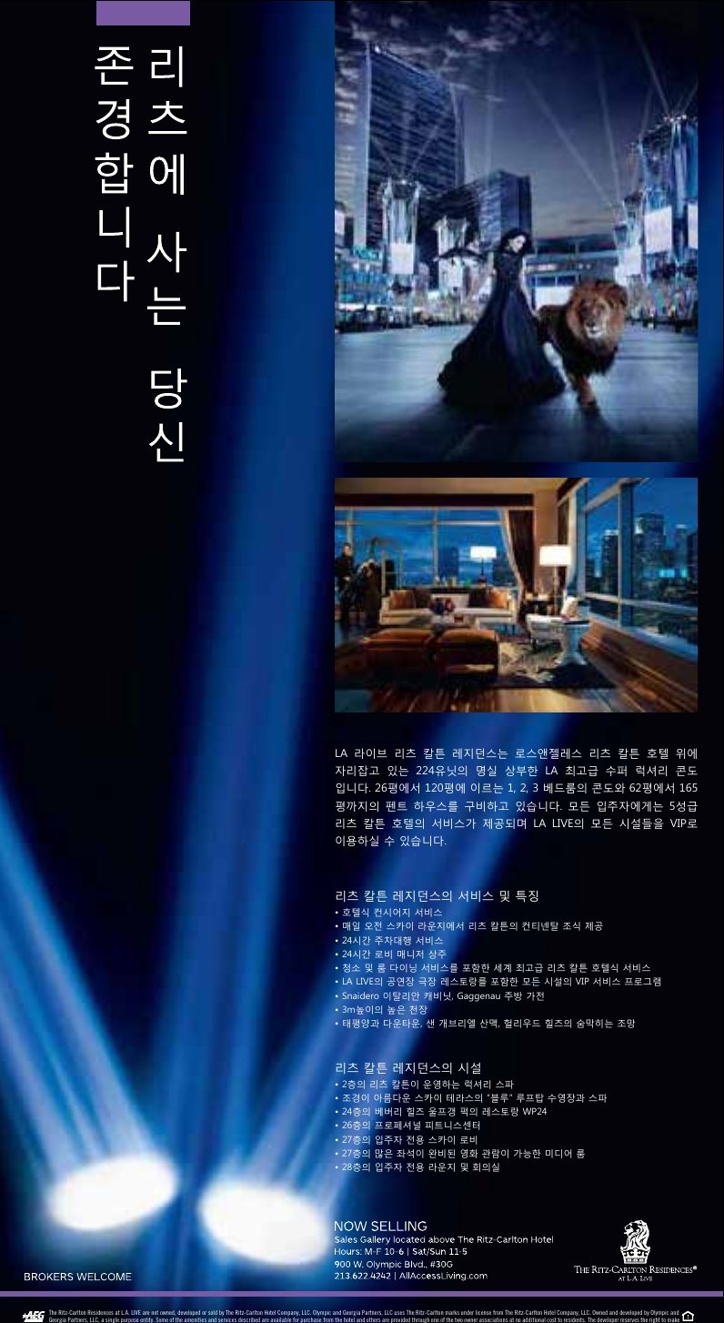 Korean-language advertisement, second execution